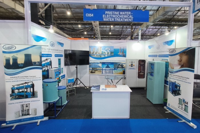 Pristine Water's display counter at the IFAT India 2025